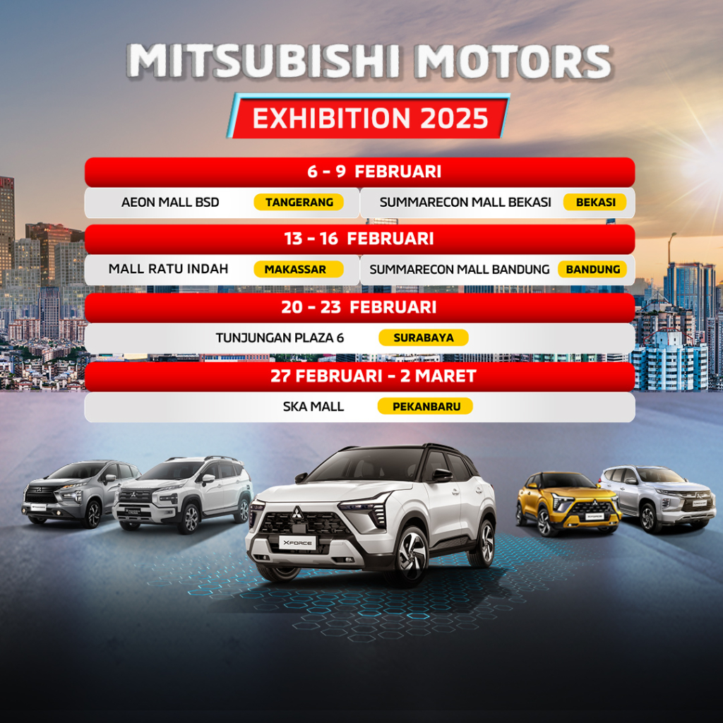 Jadwal Pameran Mitsubishi Motors Februari 2025